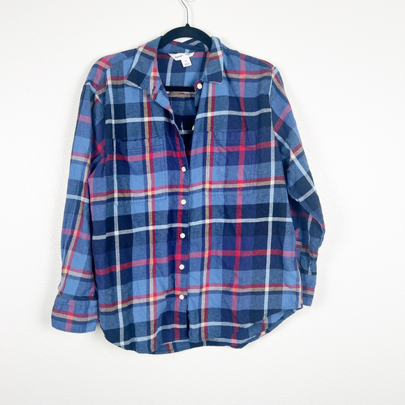 Old Navy Tops - Old Navy‎ Women's Flannel Plaid Shirt Sz M